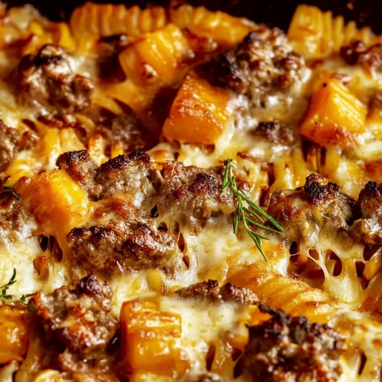 Kürbis-Hackfleisch-Auflauf