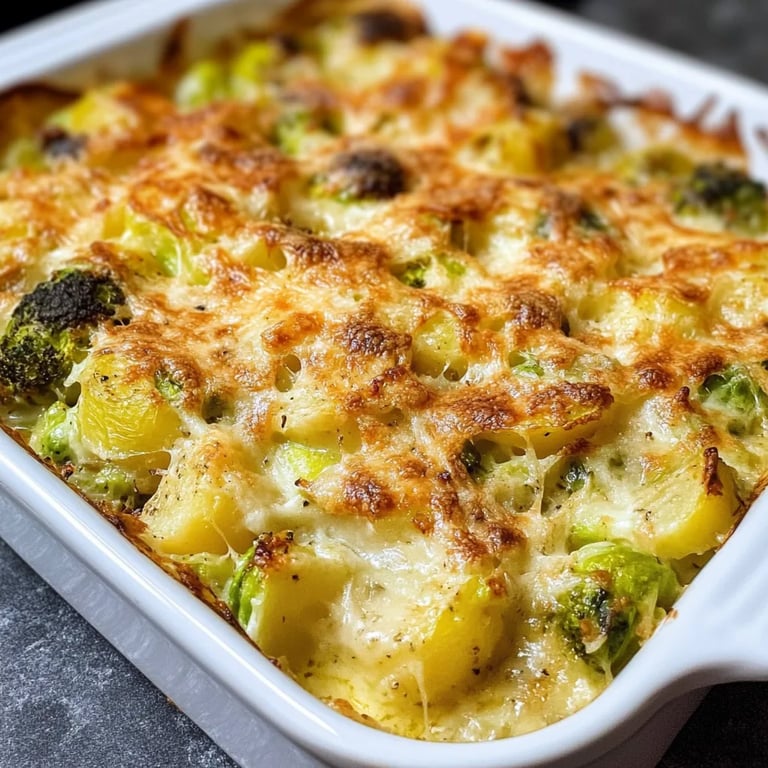 Rosenkohl-Kartoffel-Auflauf