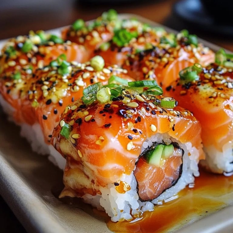 Spicy Salmon Sushi Bake