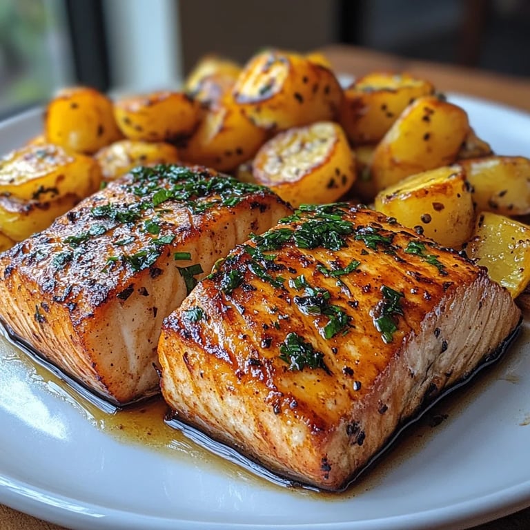 Lachs und Kochbananen aus der Heißluftfritteuse: Ein Unglaubliches Ultimatives Rezept für 4 Personen