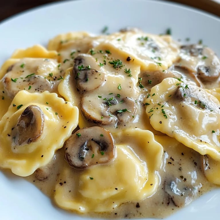 Pilzsauce für Ravioli