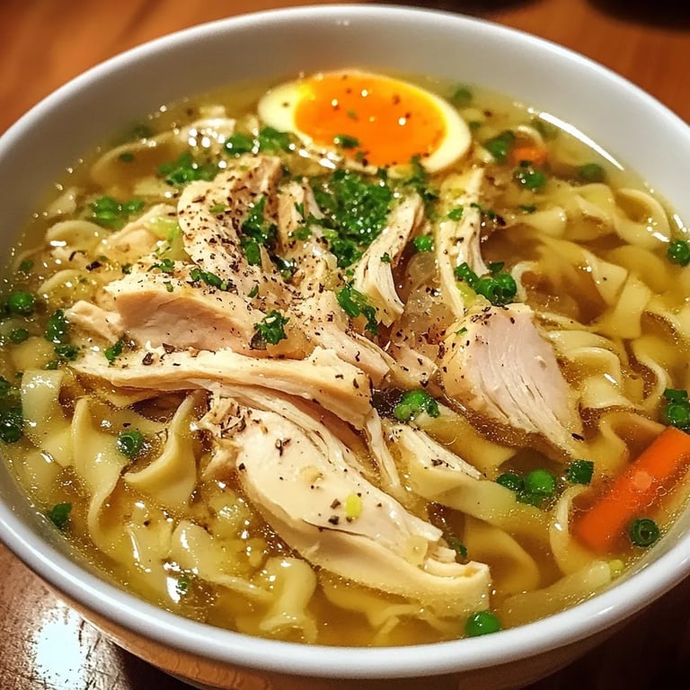 Chicken Noodle Soup with Egg Noodles