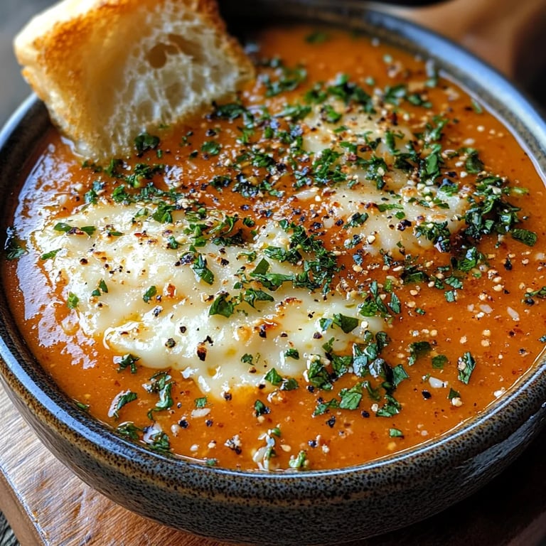 Spicy Tomato Soup w/ Garlic Cheese Bread: An Amazing Ultimate Recipe