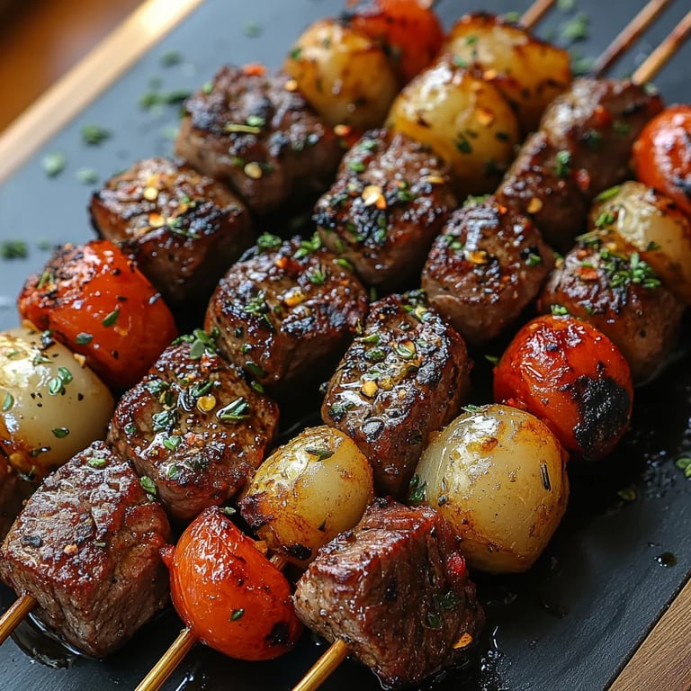 Brochetas de Filete con Romero y Ajo: Una Última Receta Maravillosa