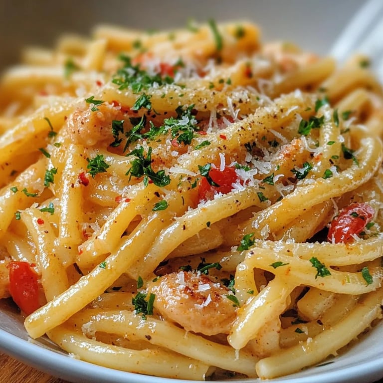 Cremige Knoblauchpasta