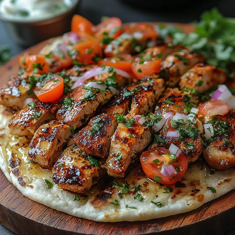 Shawarma de Pollo con Salsa Cremosa de Ajo: La Increíble Receta Última