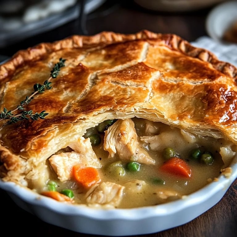 Savory Chicken Pot Pie Recipe with Flaky Pie Crust in 5 Easy Steps