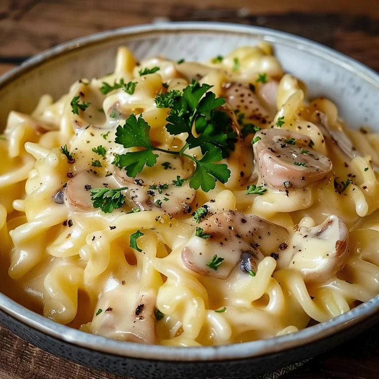 Käse-Schinken-Sahne Spätzle