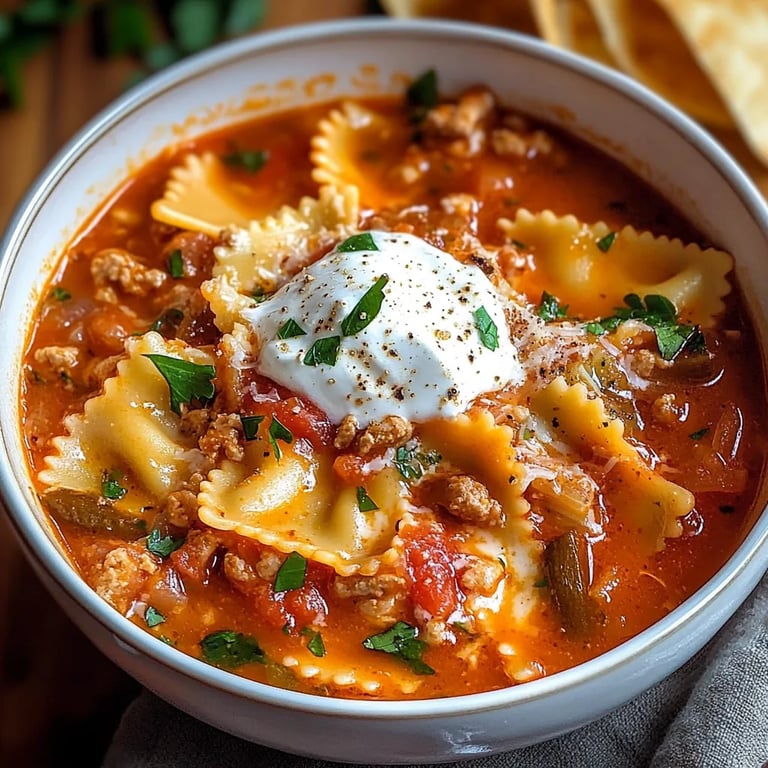 Homemade Lasagna Soup With Bow Tie Pasta: An Amazing Ultimate Recipe