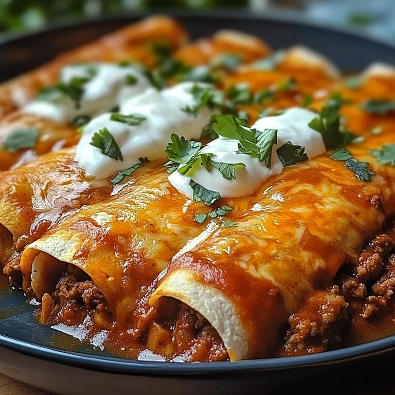 Ground Beef Enchiladas
