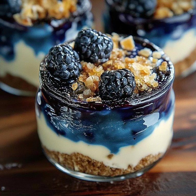 Himmlischer Blaubeer-Käsekuchen ohne Backen