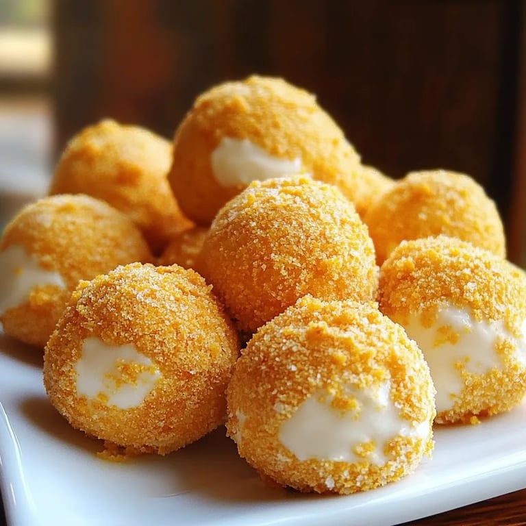 Easy No Bake Pumpkin Cheesecake Balls