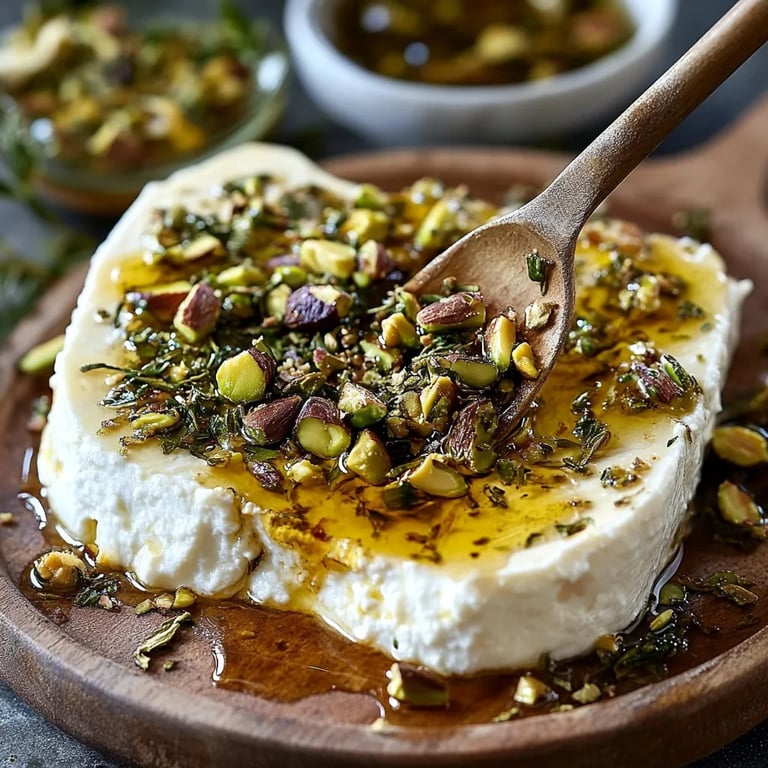 Boursin with Pistachios and Honey