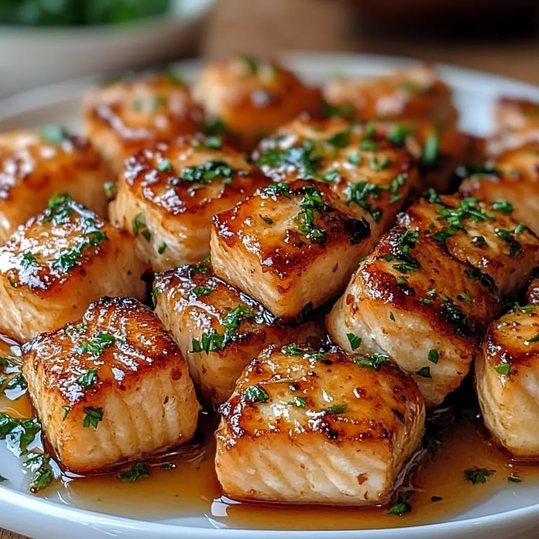 <p>Crispy Air Fryer Honey Garlic Salmon Bites: An Incredible 7-Step Recipe</p>