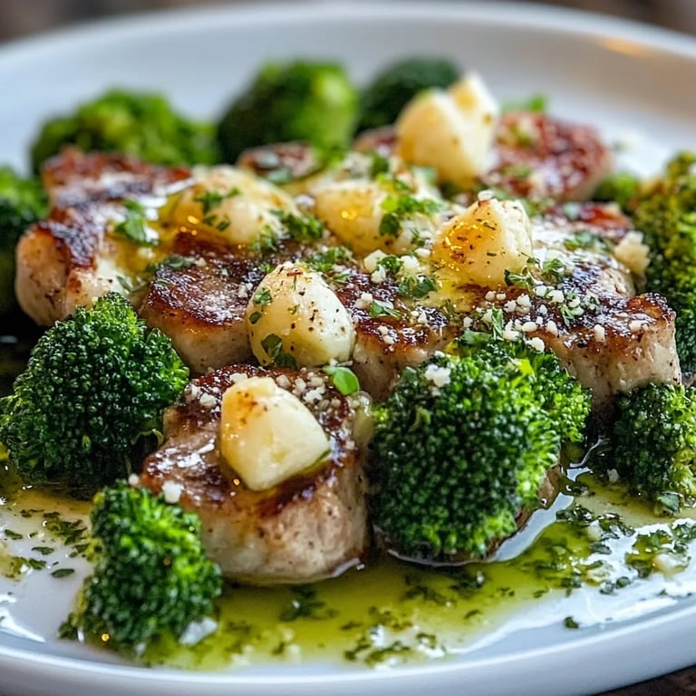 Knoblauch Parmesan Brokkoli