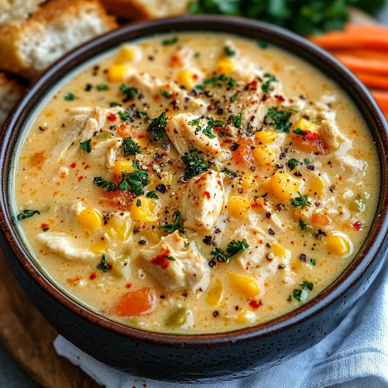 <p>Crockpot Chicken Corn Chowder: An Amazing Ultimate Recipe</p>