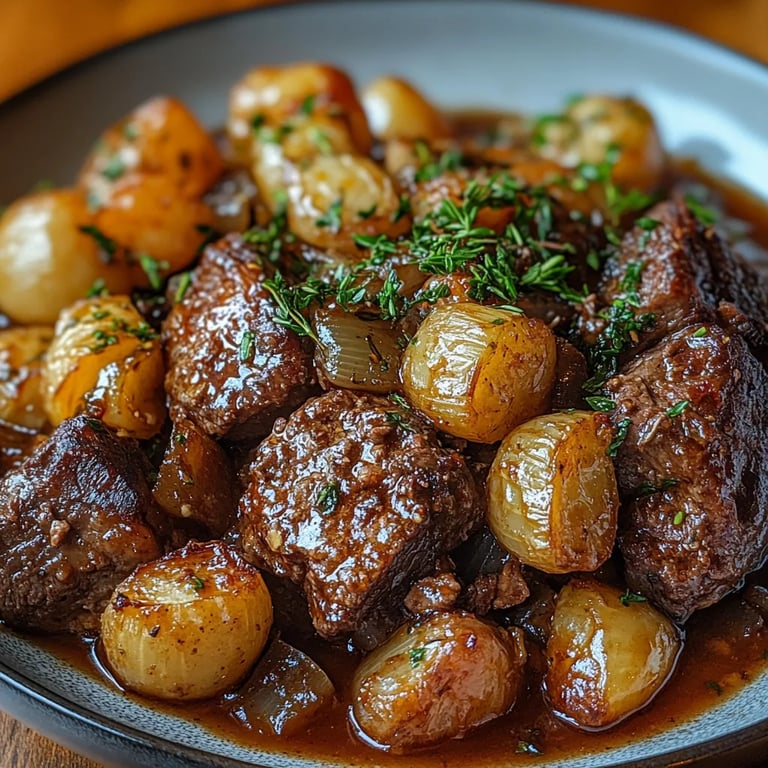 Herzhafter französischer Zwiebelschmorbraten: Ein Unglaubliches Ultimatives Rezept mit 7 Zutaten