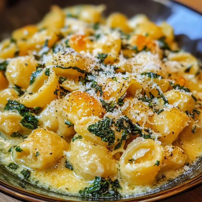 Cremiger Kürbis-Gnocchi-Auflauf