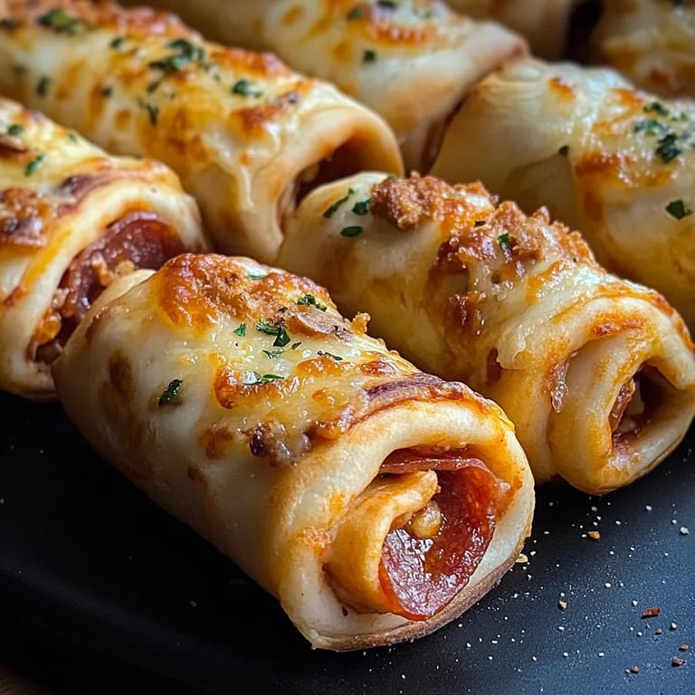 Proteinreiche Pepperoni-Pizzarollen