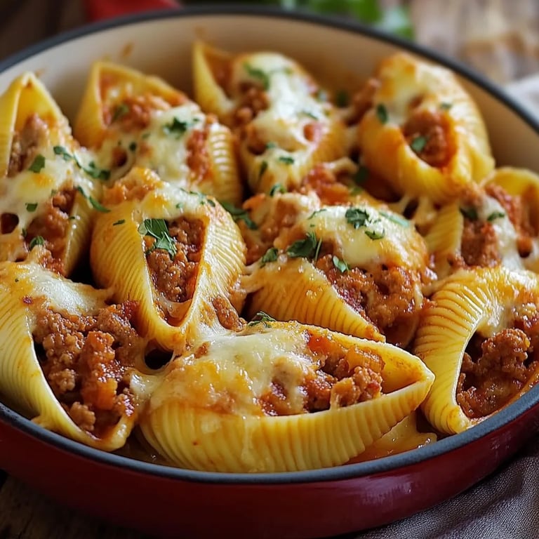 Stuffed Shells With Ground Beef