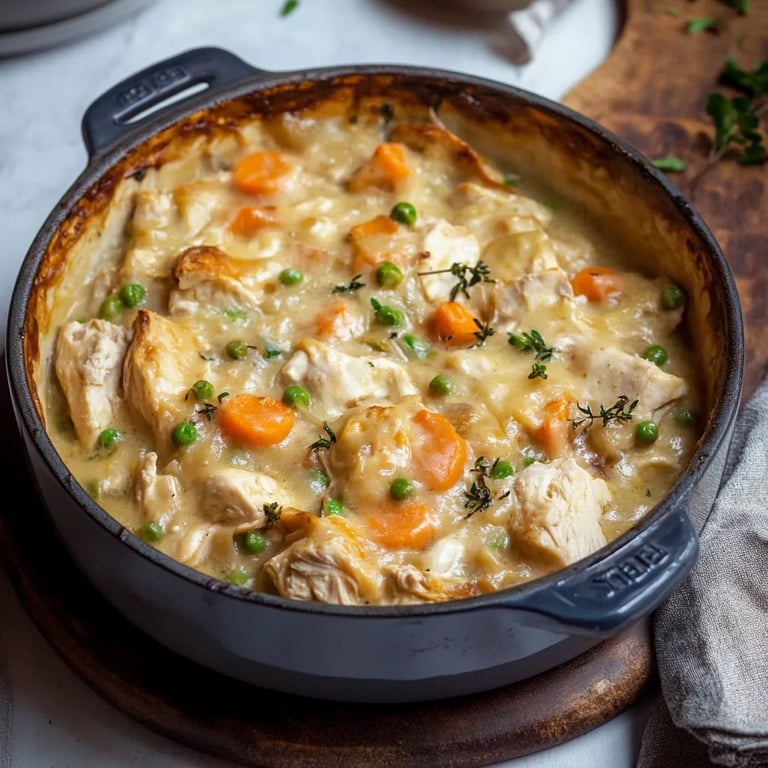 Crustless Chicken Pot Pie