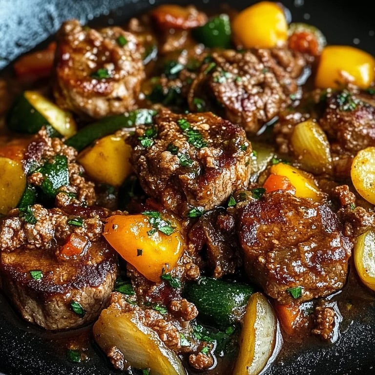 Kalorienarme Hackfleischpfanne mit Sommergemüse