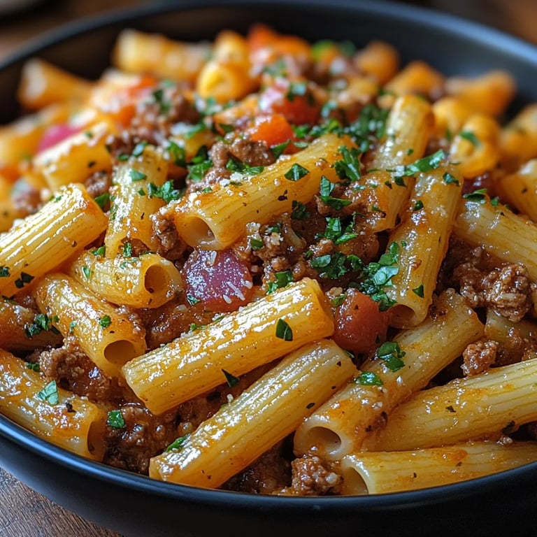 Penne Épicées au Bœuf Haché et Beurre à l’Ail : Une Recette Incroyable Ultime