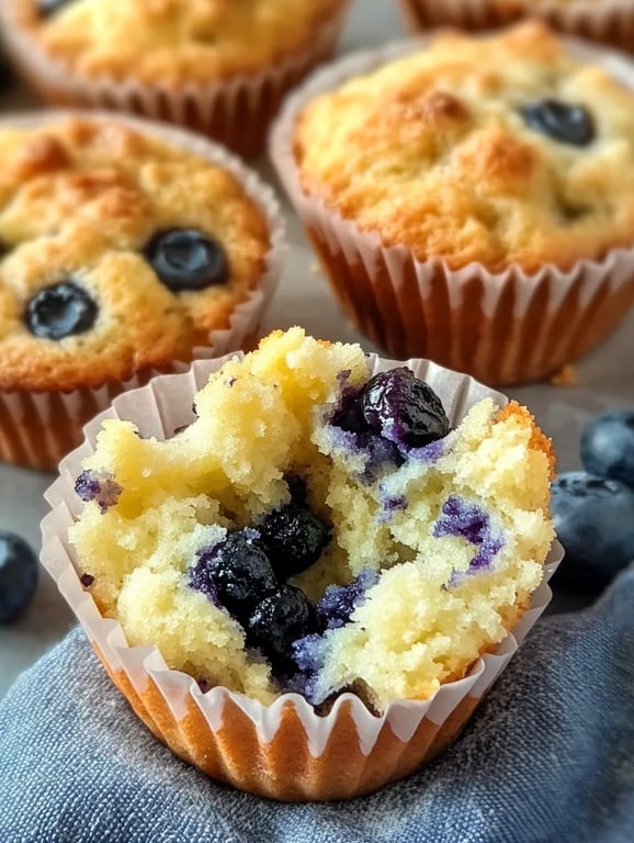 Bakery Style Blueberry Muffins
