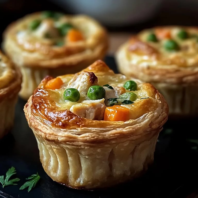 Easy Mini Chicken Pot Pie Muffins