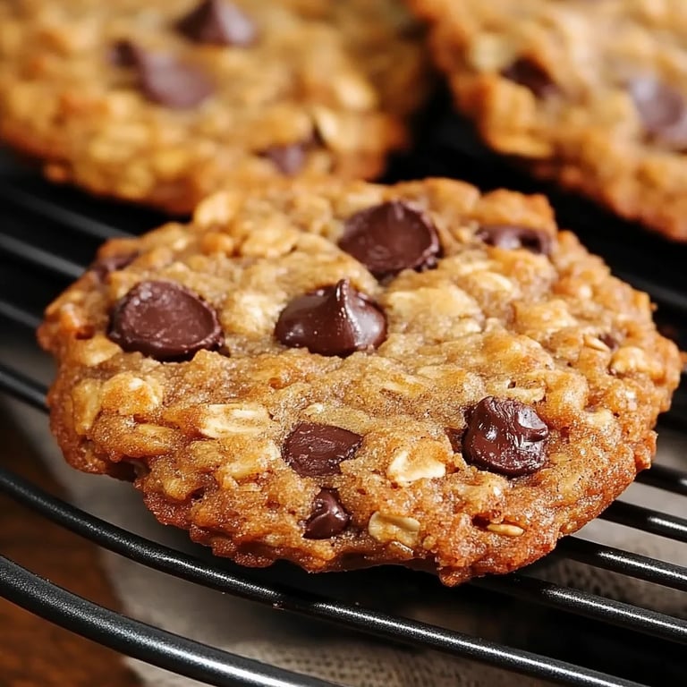 Galletas de Avena con Chispas de Chocolate y Pasas