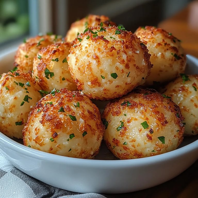 Käse-Kartoffelbällchen aus der Heißluftfritteuse: Unglaublich Ultimatives Rezept für 10 Bällchen