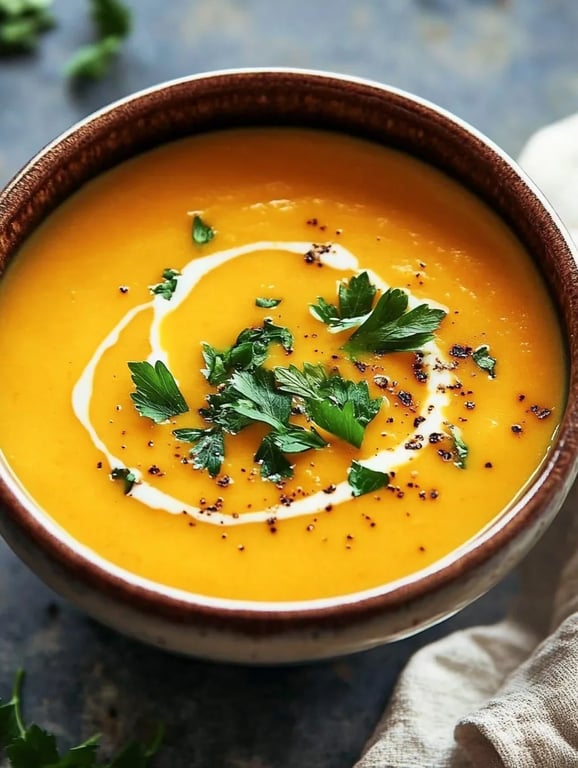 Spicy Butternut Squash Sweet Potato Soup
