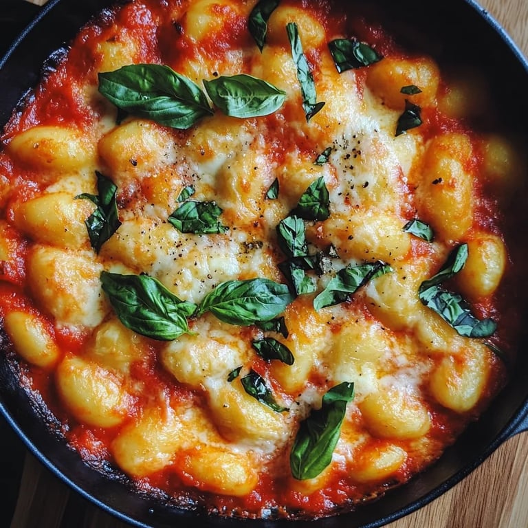 Einfacher Gnocchi-Tomaten-Auflauf