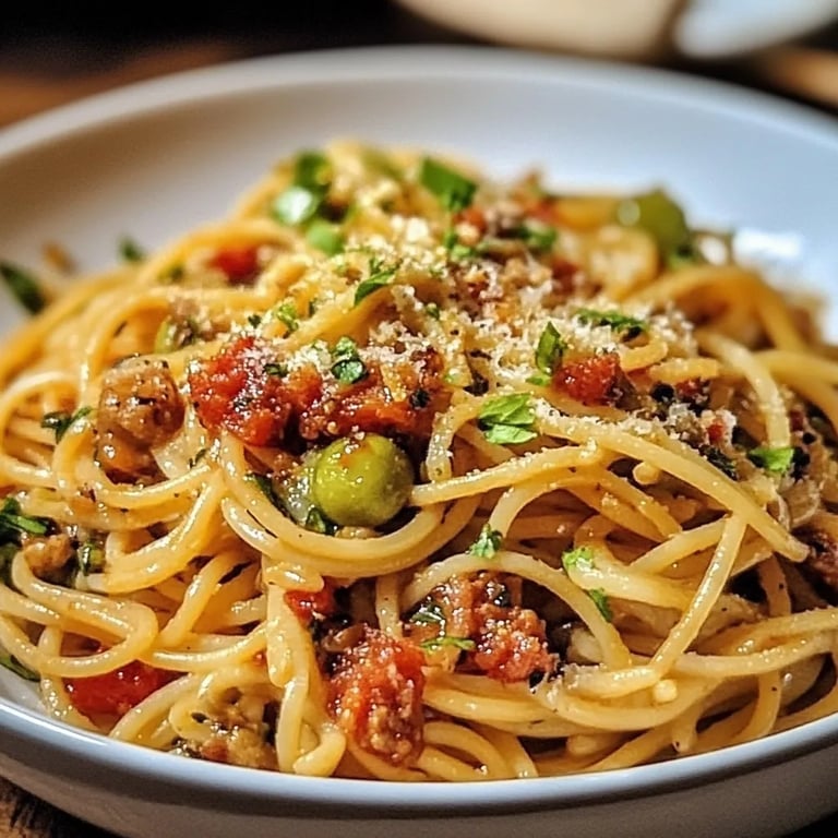 Spaghetti mit Rosenkohl