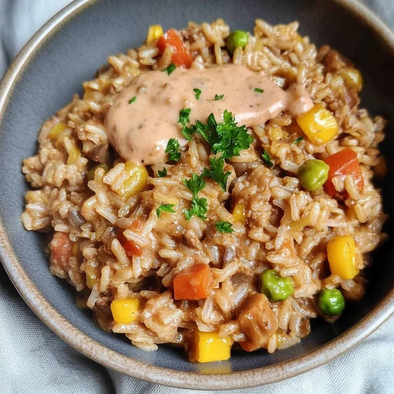 Köttfärsrisotto med kall chilisås: Ett fantastiskt ultimat recept