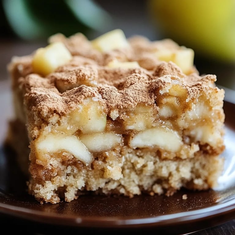 Apple Crumb Cake with Cinnamon Apple Drizzle