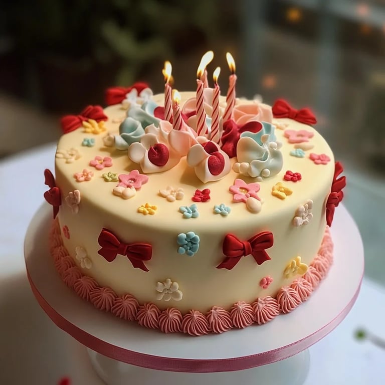 Birthday Cake with Bows: An Incredible Ultimate Recipe to Delight