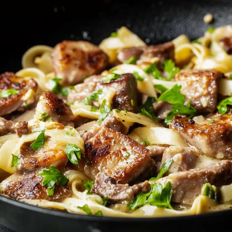 Hackfleisch-Lauch-Pfanne