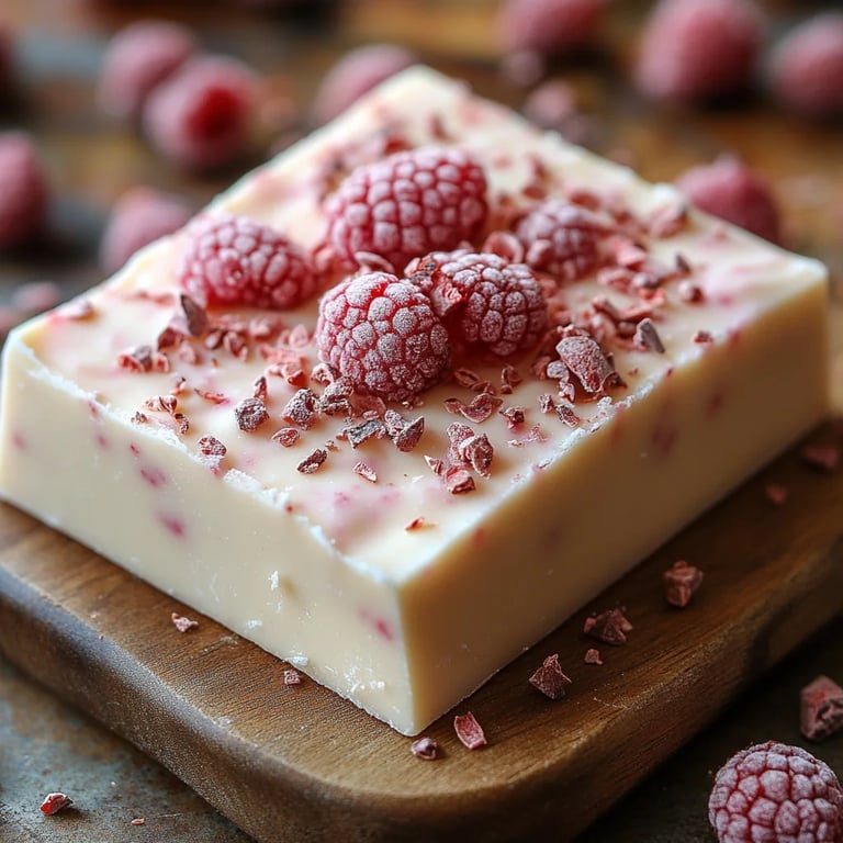 Fudge au Chocolat Blanc et Framboises : Une Recette Incroyable Ultime