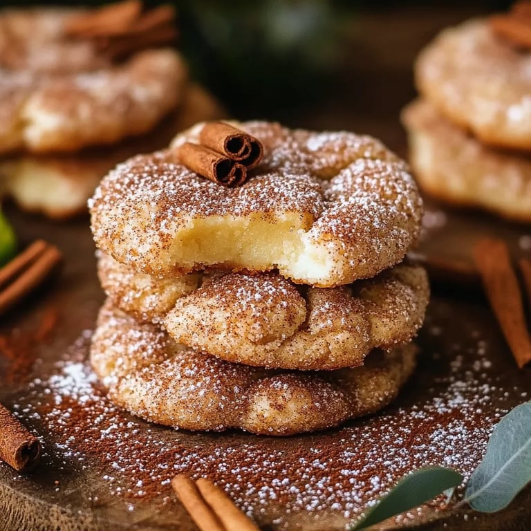 Schnelle Apfel-Zimt-Snickerdoodle-Kekse
