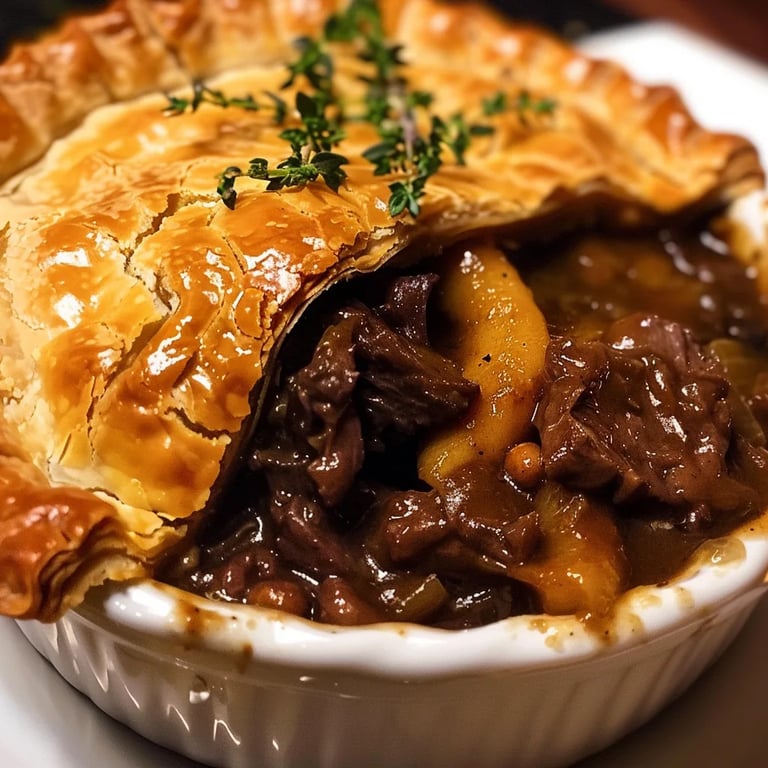 Guinness Braised Beef Pot Pie