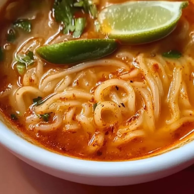 Quick Spicy Coconut Noodles