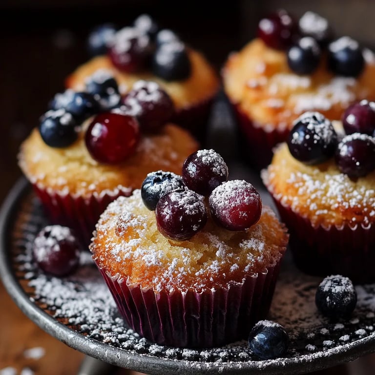 Blaubeermuffins nach Bäckereiart