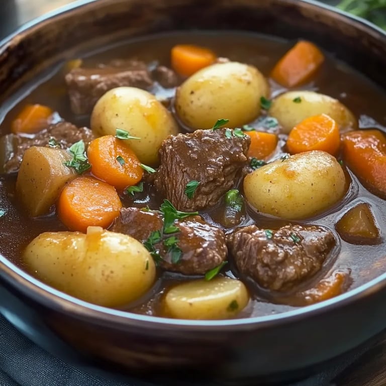 Beef Stew with Baby Potatoes and Carrots