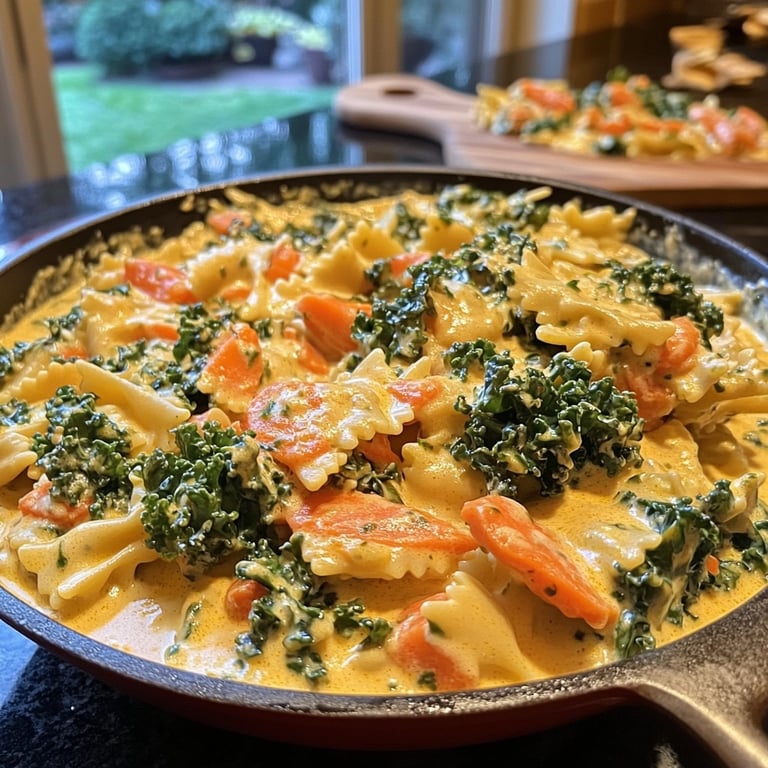 Schnelle-und-Einfache One-Pot-Pasta mit Wintergemüse