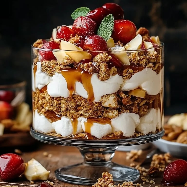 Bratapfel Karamell Trifle