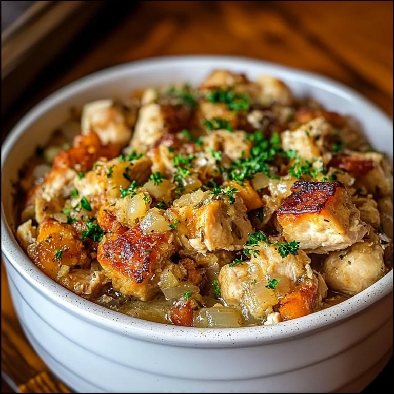 Crock Pot Chicken and Stuffing Dinner