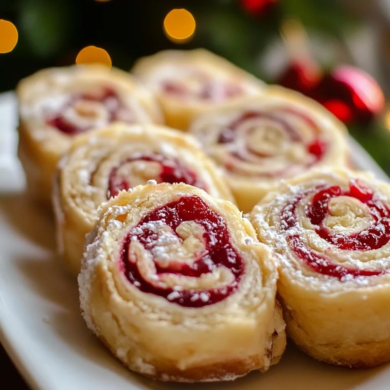 Festive Christmas Cranberry Roll Ups