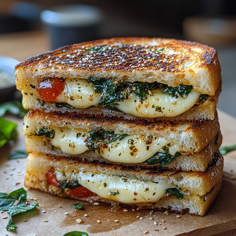 Feta-Grilled-Cheese-Sandwich mit Spinat: Ein Unglaubliches Ultimatives Rezept