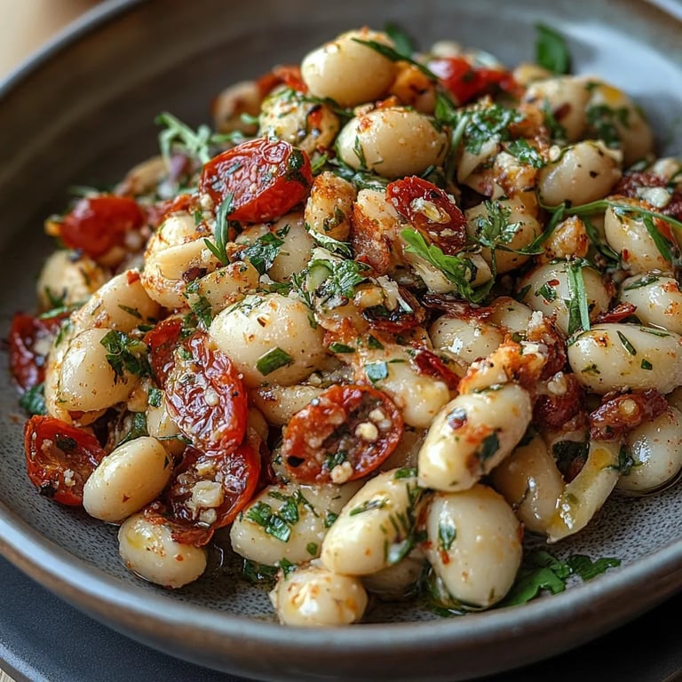 Salade de Haricots aux Tomates Séchées Marinées : Une Recette Incroyable Ultime